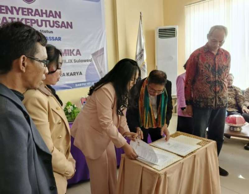 STIK Famika Makassar Resmi Berubah Status Jadi Universitas